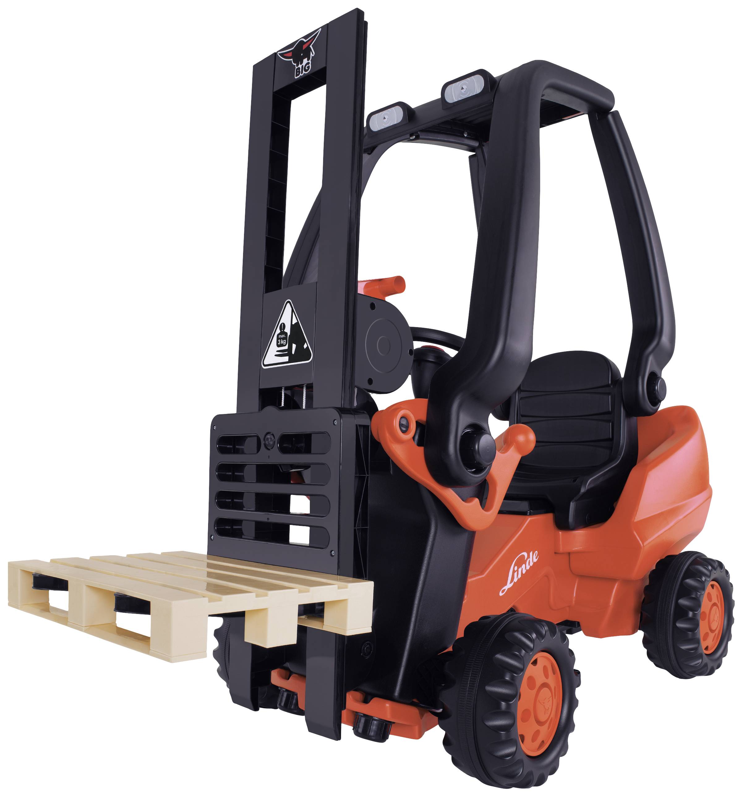 BIG Linde-vorkheftruck zwart/rood-2