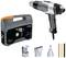 Heteluchtpistool met accessoires en transportkoffer, 2300 Watt, traploos instelbare temperatuur. Ideaal voor klusprojecten.