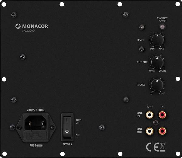 Monacor SAM-200D Inbouwversterkermodule 200 W
