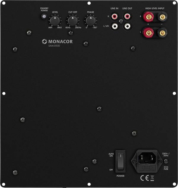 Monacor SAM-500D Inbouwversterkermodule 500 W