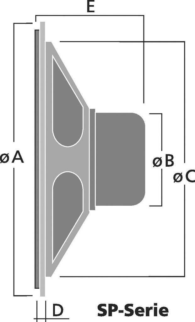 Monacor SP-2RDP 2 inch 5 cm Mini-luidspreker 0.25 W 8 Ω-1