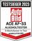 'Winnaar Test 2023' onderscheiding van het tijdschrift 'Auto Bild' voor de ACE AF-33 alcoholtester als beste onder 8 geteste apparaten.