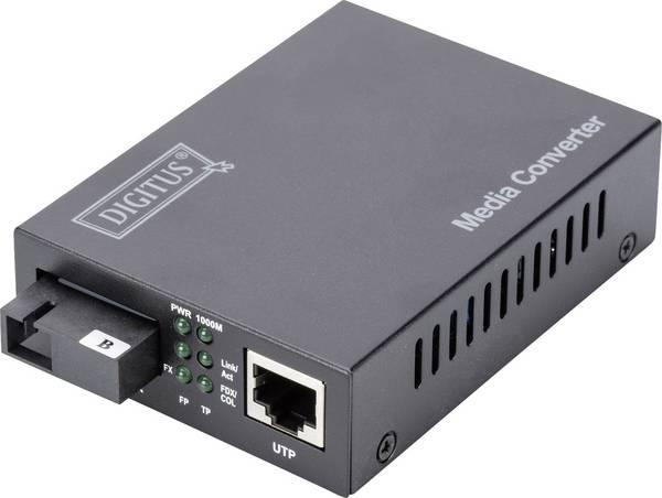 Digitus DN-82123 Netwerk mediaconverter LAN, SC Simplex 1 GBit/s
