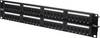 Digitus DN-91548U 48 poorten Netwerkpatchpaneel 483 mm (19") CAT 5e 2 HE Zwart Niet ingericht
