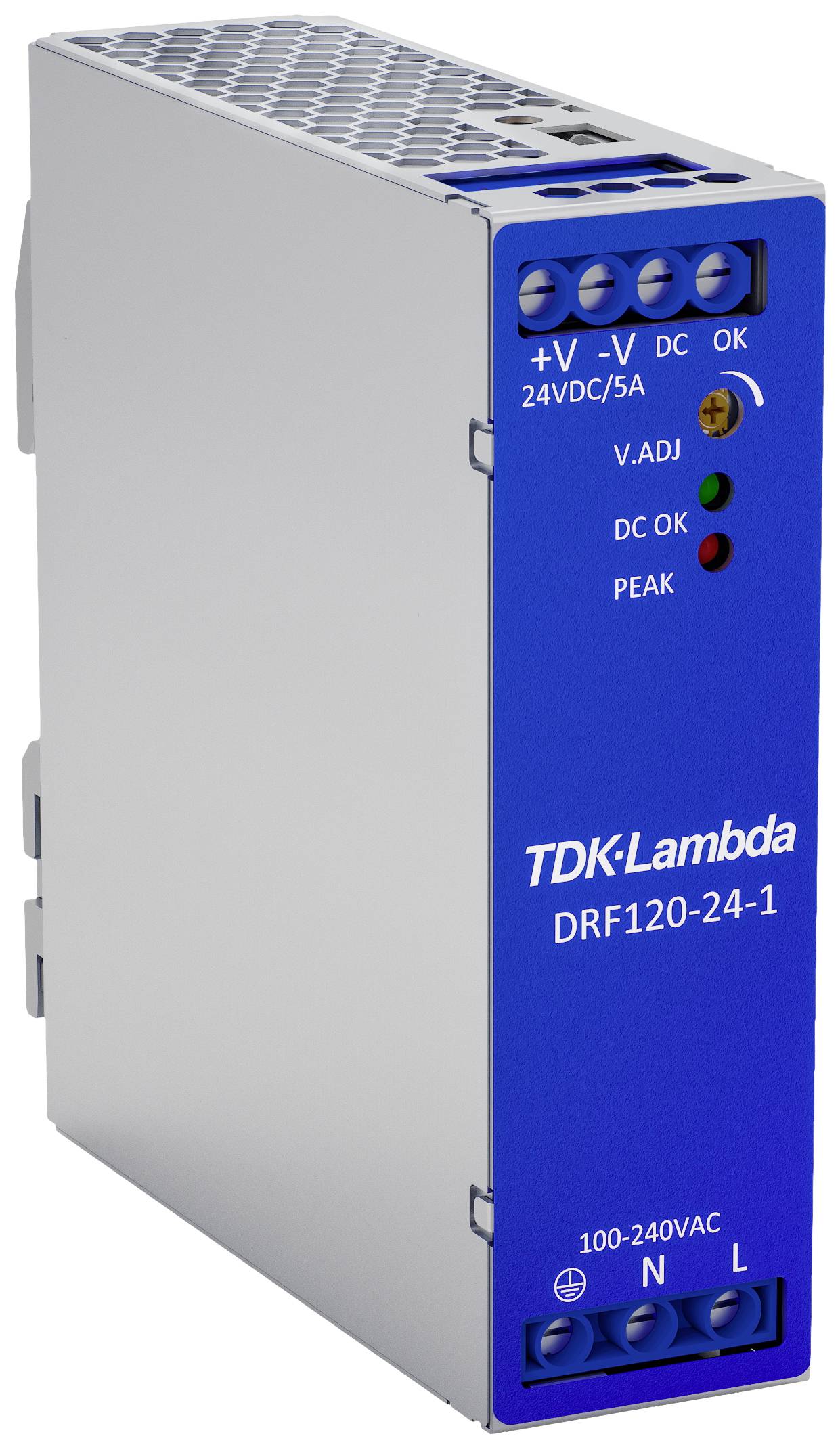 TDK-Lambda DRF120-24-1 DIN-rail netvoeding 24 V/DC 120 W Aantal uitgangen:1 x Inhoud 1 stuk(s)