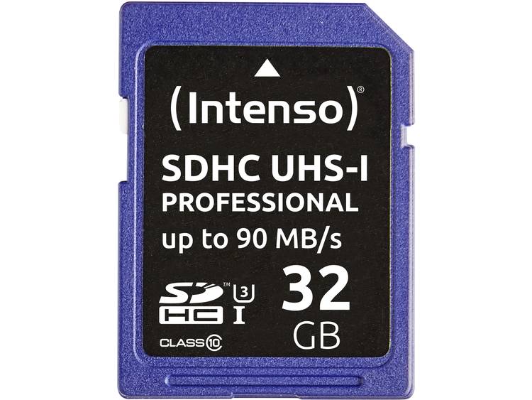 Intenso Professional SDHC-kaart 32 GB Class 10, UHS-I