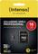 'Intenso microSDHC UHS-I Professional' geheugenkaart met 16 GB capaciteit en adapter. Max. snelheid 90 MB/s, ideaal voor camera's.