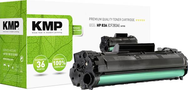 KMP Toner vervangt HP 83A, CF283A Compatibel  Zwart 1600 bladzijden H-T193 2526,0000
