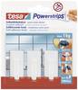 tesa POWERSTRIPS® Zelfklevende haak Small Classic Wit Inhoud: 3 stuk(s)
