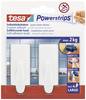 tesa POWERSTRIPS® Zelfklevende haak Large Trend Wit Inhoud: 2 stuk(s)