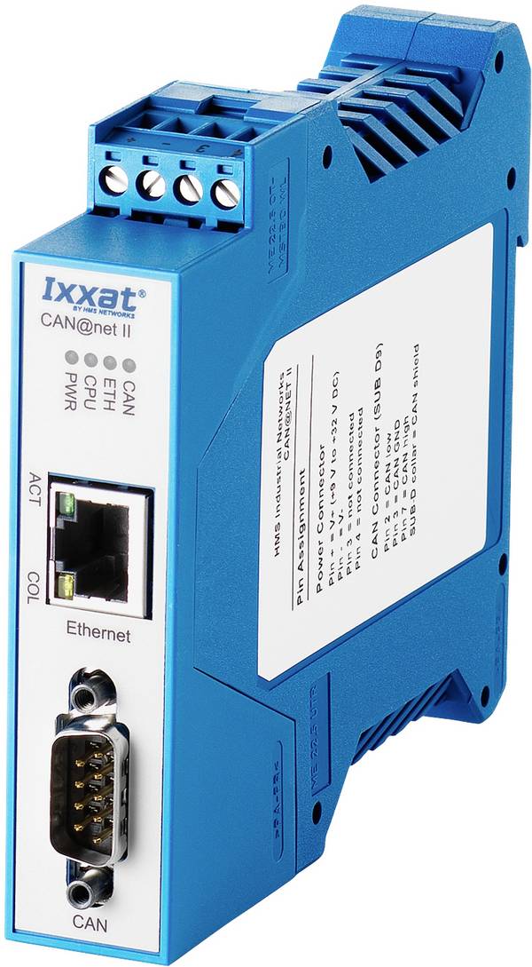 Ixxat 1.01.0086.10201 CAN@net II/Generic CAN omzetter CAN Bus, Ethernet    12 V/DC, 24 V/DC 1 stuk(s)