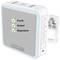 Een witte Smart Home-router met drie selectievakjes: 'Draadloos', 'Kabel', 'Repeater', allemaal aangevinkt.