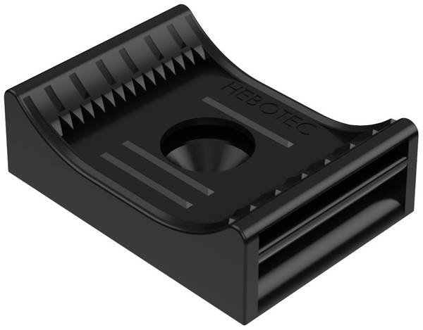 Hebotec KBS 10 - 60 Klittenband sokkel Om te schroeven   Zwart 1 stuk(s)
