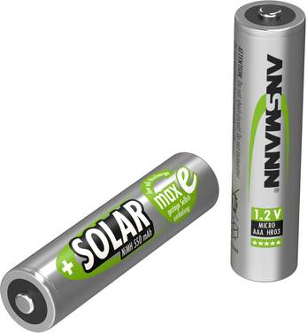 Ansmann HR03 Solar maxE Oplaadbare AAA batterij (potlood) NiMH 550 mAh 1.2 V 2 stuk(s)