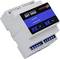 Waterdetector SHT 5002 in Blauw en Wit. Bedieningspaneel met toetsen voor 'Test' en 'Reset'. Aansluitklemmen onderaan zichtbaar.