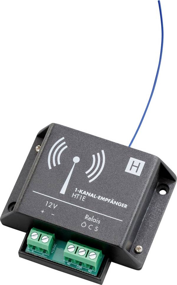 H-Tronic HT1E Radiografische ontvanger 1-kanaals Frequentie: 868.35 MHz 12 V/DC