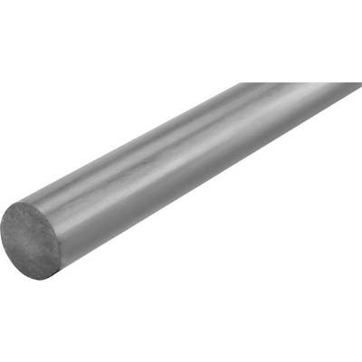 Metalen staaf met een gladde, cilindrische vorm; schuin weergegeven.