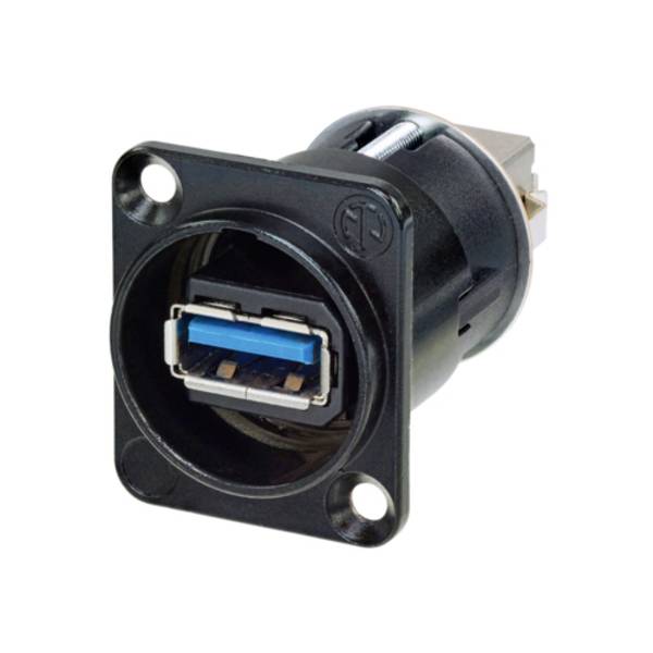 Neutrik NAUSB3-B NAUSB3-B Omkeerbare USB-doorvoer 3.0 Bus, inbouw Doorvoer 1 stuk(s)