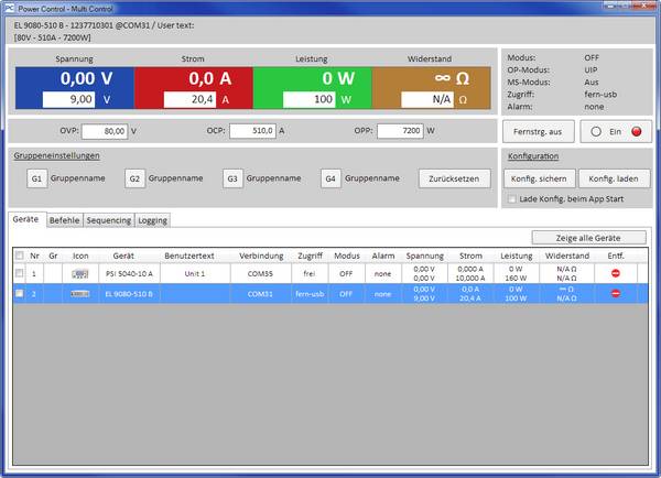 EA Elektro Automatik EA-Multi Control Software Geschikt voor merk EA Elektro-Automatik