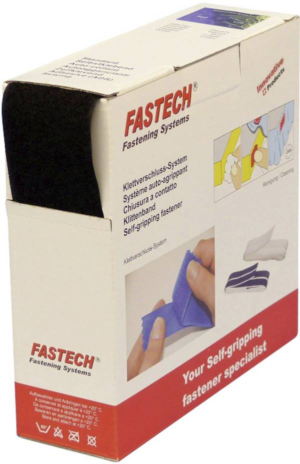 FASTECH® B50-STD-L-999910 Klittenband Om op te naaien Lusdeel (l x b) 10 m x 50 mm Zwart 10 m