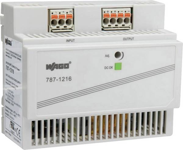 WAGO 787-1216 DIN-rail netvoeding 24 V 4.2 A 100.8 W Aantal uitgangen:1 x Inhoud 1 stuk(s)