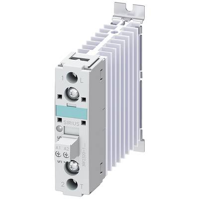 'Schütz SIRIUS 3RF2320' met bevestigingsmechanisme en koellichaam, gebruikt schroefaansluitingen voor elektrische schakelingstoepassing.