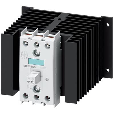 Elektronisch relais met koellichaam, gemerkt met het logo 'Siemens Sirius', gebruikt voor het regelen van de stroomstroom in elektrische systemen.