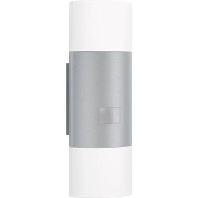 Buitenwandlamp met modern design, behuizing van geanodiseerd aluminium en lichtuitstraling zowel naar boven als naar beneden.