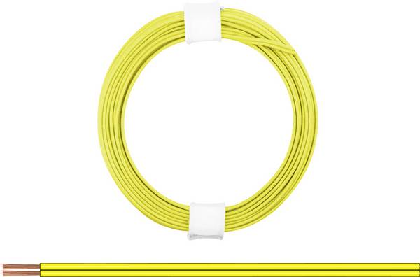 Donau Elektronik 114-33 Draad 2 x 0.08 mm² Geel 5 m