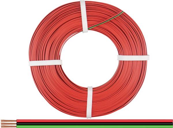 Donau Elektronik 318-014-25 Draad 3 x 0.14 mm² + 3 x 0.14 mm² Rood, Zwart, Groen 25 m