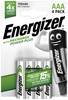 Energizer Power Plus HR03 Oplaadbare AAA batterij (potlood) NiMH 700 mAh 1.2 V 4 stuk(s)