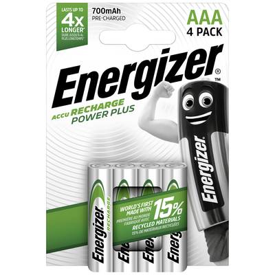 Energizer Power Plus HR03 Oplaadbare AAA batterij (potlood) NiMH 700 mAh 1.2 V 4 stuk(s)