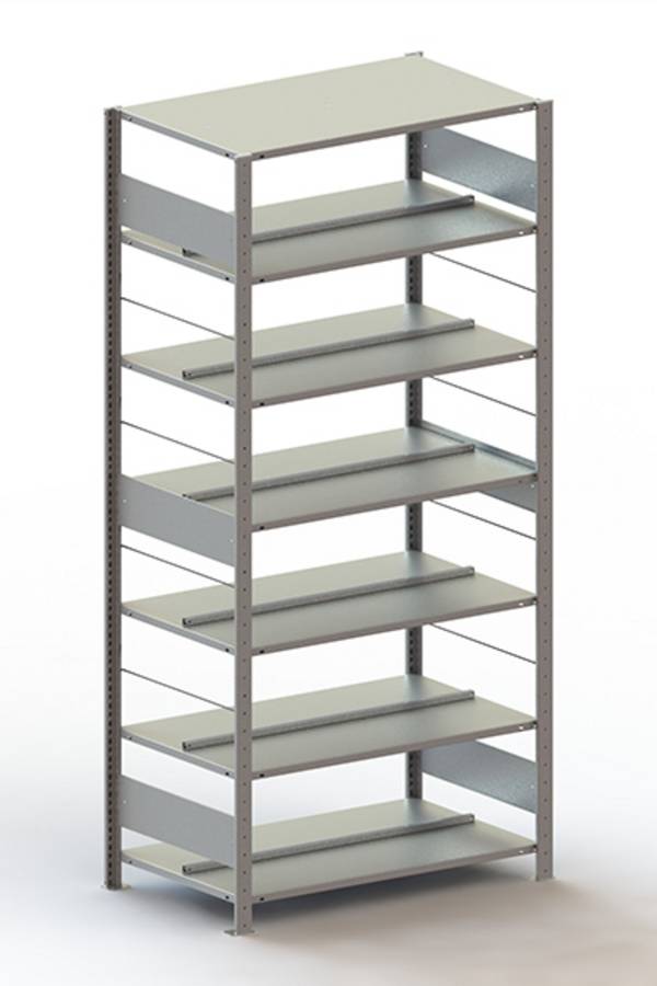 META Regalbau 178487 Archiefkast basismodule (b x h x d) 1056 x 2200 x 636 mm Staal Verzinkt Verzinkt Metaal