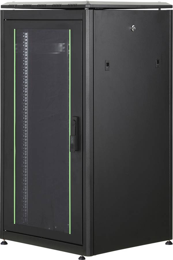 Digitus DN-19 22U-6/6-B-1 19inch-patchkast (b x h x d) 600 x 1164 x 600 mm 22 HE Zwart (RAL 9005)