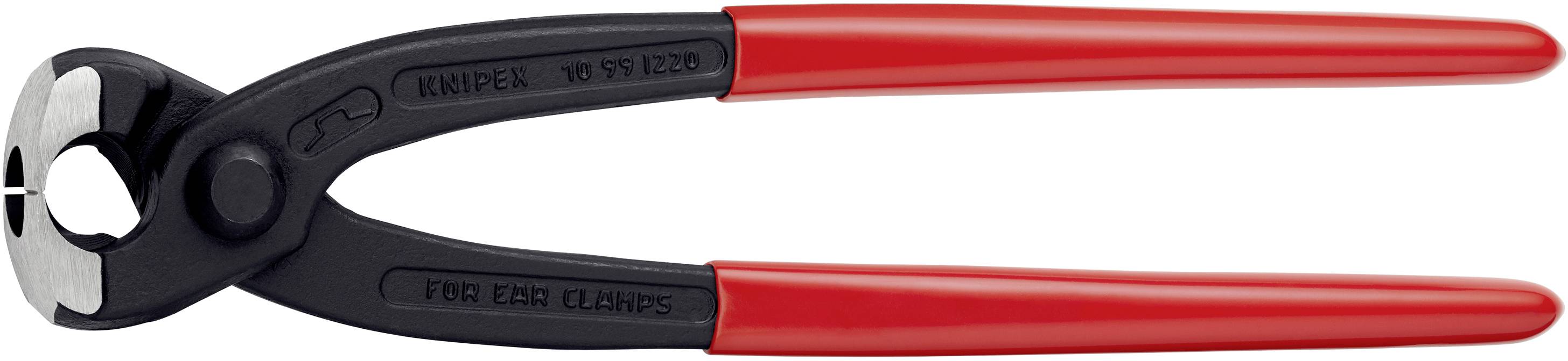 Ronde draadkniptangen met rode handgrepen, geschikt voor het knippen van draad en bouten. Ideaal voor bouwwerkzaamheden.
