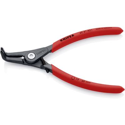 Tang met rode handgreep en zwart hoofd. Opschrift 'Knipex 49 41 A21, Made in Germany'.