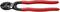 'Boutenknipper met rode handgrepen, zwart snijhoofd, merk Knipex. Modelnummer 71 31 250.'