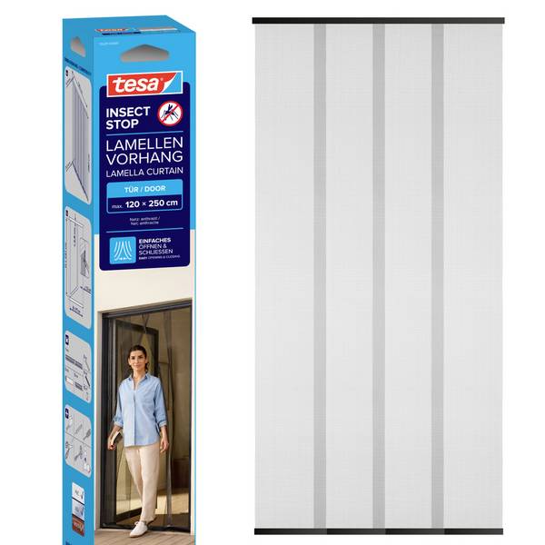 tesa STANDARD 55201-00001-00 Vliegenhor voor deur   (b x h) 1200 mm x 2500 mm Antraciet 1 stuk(s)