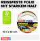 'Verpakking van Tesa Universal extra Power in Wit, Formaat 10m x 50mm. Scheur- en scheurvaste folie met sterke hechting. UL gevalideerd.'