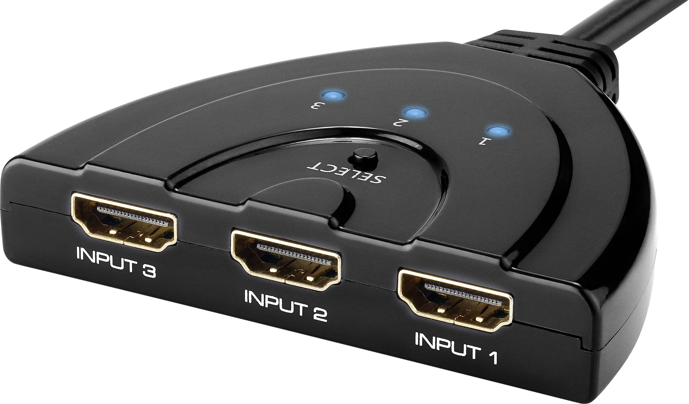 Basetech HM-SW301KT 3 poorten HDMI-switch UHD 4K @ 60 Hz-1