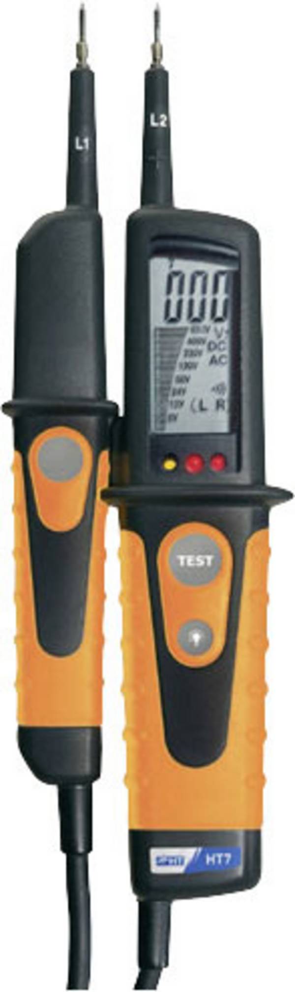 HT Instruments HT7 Tweepolige spanningstester  CAT III 1000 V, CAT IV 600 V LCD, LED, Akoestisch