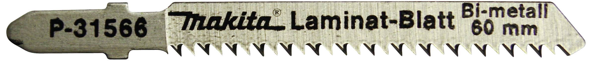 'Lamina-Blad P-31566' van Makita, 60 mm bi-metaal voor decoupeerzagen, geschikt voor hout en metaal.