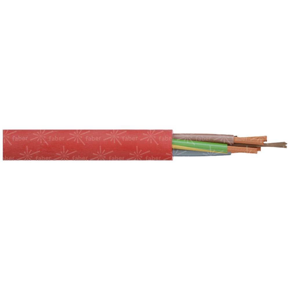 Faber Kabel 031179 Draad SiHF-O 2 x 0.75 mm² Rood per meter