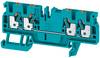 Weidmüller 1521700000 Doorgangsklem 5.1 mm Spanveer Blauw 100 stuk(s)