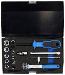 Conrad Gedore 1815652 1815652 Dopsleutelset Metrisch 1/4" (6.3 mm) 17-delig aanbieding