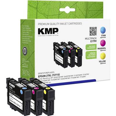 KMP Inktcartridge vervangt Epson 27XL, T2715, T2712, T2713, T2714 Compatibel Combipack Cyaan, Magenta, Geel E179V 1627,4