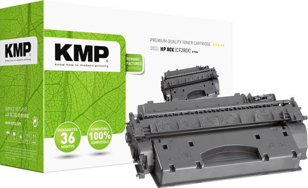 KMP Toner vervangt HP, Troy 80X, CF280X Compatibel  Zwart 7300 bladzijden H-T234 1235,8300