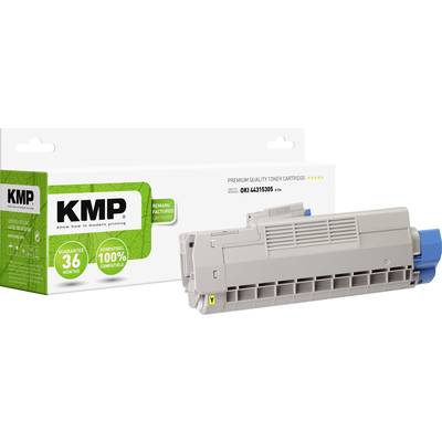 KMP Toner vervangt OKI 44315305 Compatibel Geel 6000 bladzijden O-T34