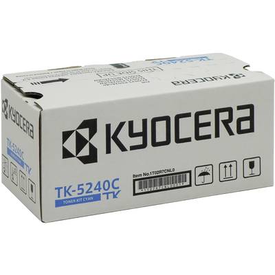 Kyocera TK-5240C Tonerkit-verpakking, cyaan toner voor printer.