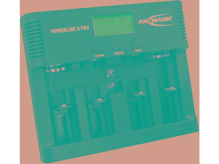 Batterijlader Ansmann AAA (potlood), AA (penlite), C (baby), D (mono), 9 V (blok)